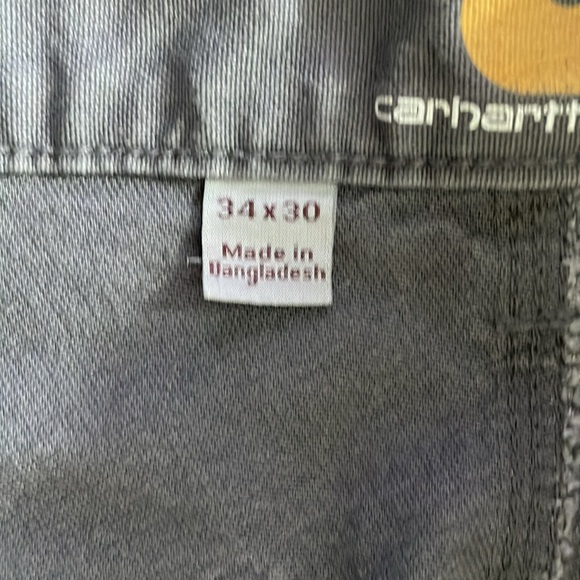 Carhartt Relaxed Fit Mens Cargo Pants 34 x 30 Grey - Picture 9 of 12